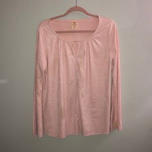 Pink Soft Log Sleeve Blouse